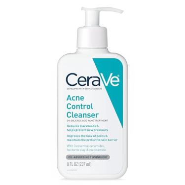Imagem de CeraVe Face Wash Acne Treatment | 2% Salicylic Acid Cleanser with Purifying Clay for Oily Skin | Blackhead Remover and Clogged Pore Control | Fragrance Free, Paraben Free & Non Comedogenic| 8 Ounce