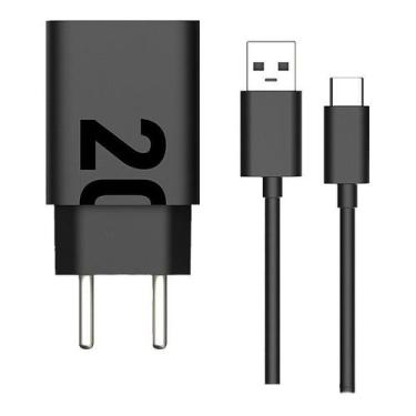 Imagem de Carregador Turbo 20W Tipo-C Compativel Com Motorola Edge 20 30 40 50 -