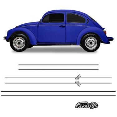 Imagem de Faixas Fusca Itamar 1994/ + Adesivo Traseiro Cinza Resinado - SPORTINO