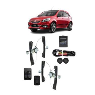 Imagem de Kit Vidro Eletrico Agile Dianteiro Montana Nova Ate 2016 Sensorizado -