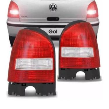 Imagem de Par Lanterna Traseira Gol G3 1999 2000 2001 02 03 2004 2005 Bicolor - 
