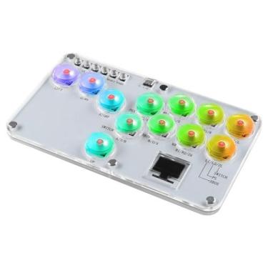 Imagem de Mini Controlador Sem Alavanca 12 Teclas Todos Os Botões Arcade Stick P