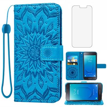 Imagem de Capa de telefone para Samsung Galaxy J2 Pure J2 Core J 2 Dash 2J Shine Capa carteira com protetor de tela de vidro temperado, capa flip com suporte para cartão TPU Cell J2Core J2Dash J2Pure J2Shine