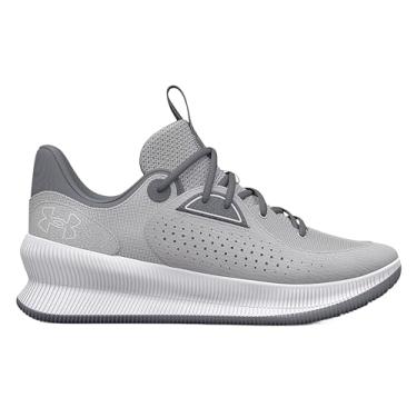 Imagem de Under Armour Tênis de basquete masculino UA TWENTY47 (cinza moderno/branco/cinza halo - 100, sistema de tamanho de calçados dos EUA, adulto, masculino, numérico, médio, 46), Cinza moderno/branco/cinza