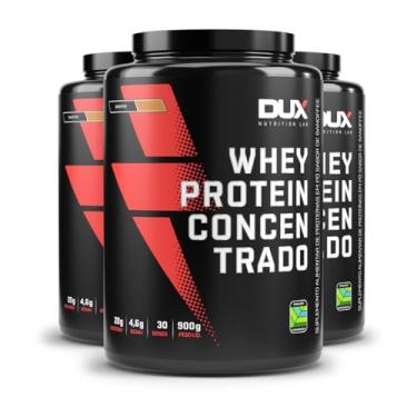 Imagem de Kit 3 Whey Protein Concentrado Dux Banoffee 900g