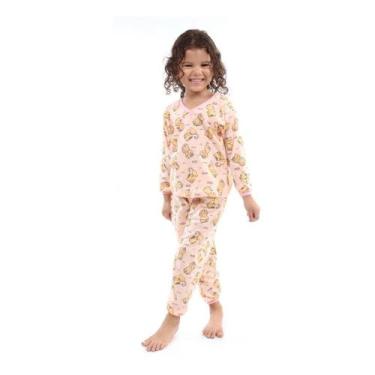 Imagem de 3 Pijamas Longo Infantil Menino Menina Calça Blusa Revenda - JDN, PP m