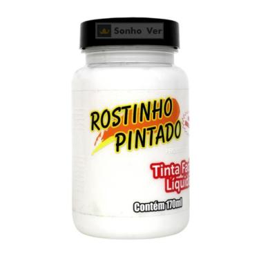 Imagem de Tinta Líquida Facial Rostinho Pintado 170ml GRANDE, Branco