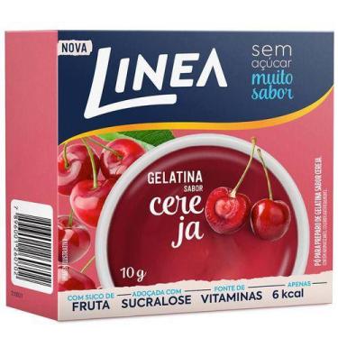 Imagem de Gelatina Sem Açúcar De Cereja Linea 10g