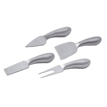 Imagem de Jogo para Queijo de Inox com 4 Peças - Mimo Style - AC20340