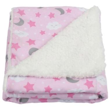 Imagem de Manta de Bebê Cobertor Coberdron Sherpa (0,75x0,75cm) Estampada Para M