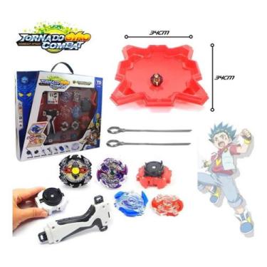 Imagem de Maleta Arena Beyblade 4 Beyblades Burst 1 Lançador Top Arena Beyblade 