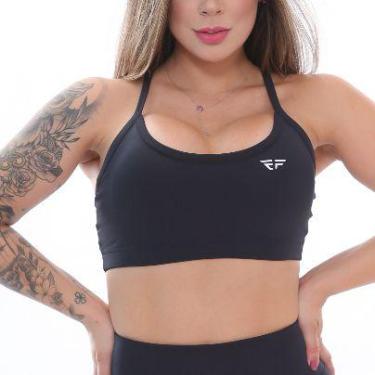 Imagem de Top Fitness Com Bojo Corrida Academia Treino - ElementFit, Preto, P36-