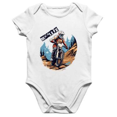 Imagem de Body Bebê Algodão MX4Life - Foca na Moda, Branco, M