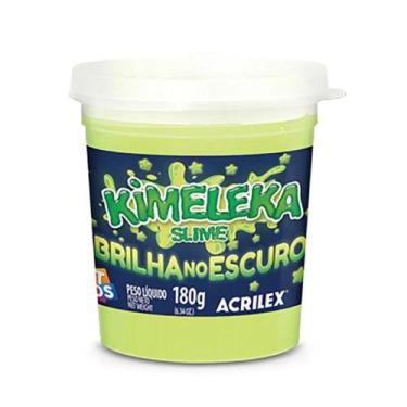 Imagem de Slime Kimeleka Brilho No Escuro 180g Acrilex Art Kids