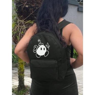 Imagem de Mochila Small BOMBA E FLOR Bolsa Escolar Trabalho Viagem Mala Faculdad