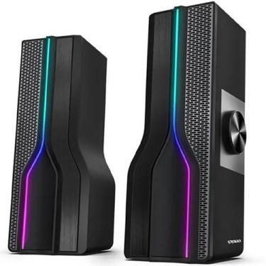 Imagem de Speaker Satellite Gaming AS-92002 2 de 3 Watts RMS com USB e Mini Jack