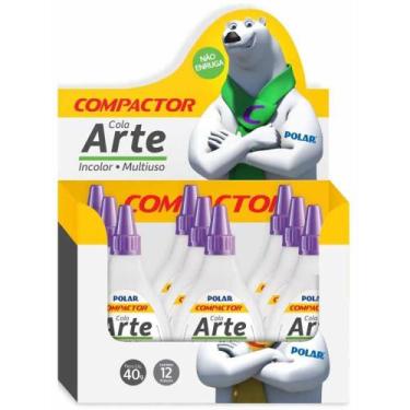 Imagem de Cola para Artesanato Polar ARTE 40G - Caixa com 12 Unidades - Compacto