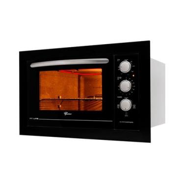 Imagem de Forno Elétrico de Embutir Fischer Fit Line 48 litros Preto, Preto, 110