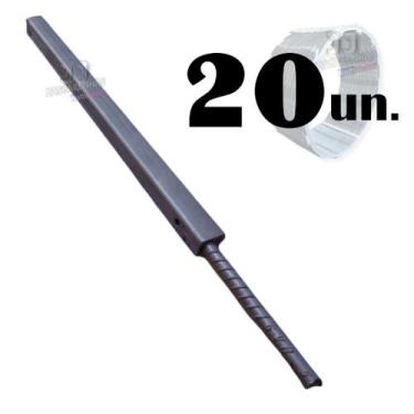 Imagem de 20 un Poste para fixação para concertina 30cm concretar - JJ