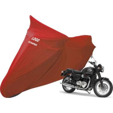 Imagem de Capa Para Moto Triumph T 100 T 120 Alta Durabilidade - Mz, Vermelho