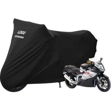 Imagem de Capa De Tecido Para Cobrir Moto BMW K 1200 S Com Logo - Mz, Preta