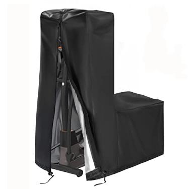 Imagem de Aidetech capa para máquina de exercícios elípticos, capa para máquina elíptica à prova de poeira para uso doméstico capa protetora para aparelho elíptico à prova d'água (80''l x 34''w x 72''