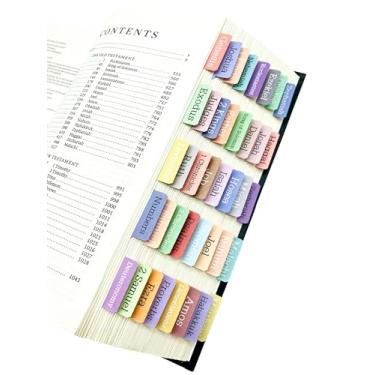 Imagem de Guias da Bíblia, Guias de Índice Bíblico, Navegação Fácil, Guias Bíblicas Laminadas para Mulheres e Homens Bíblia de Estudo, Guias de Etiquetas da Bíblia, Guias de Livro da Bíblia, Guias de Diário