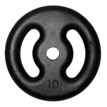 Imagem de Anilha de Ferro Fundido Pintada 10 Kg Preto