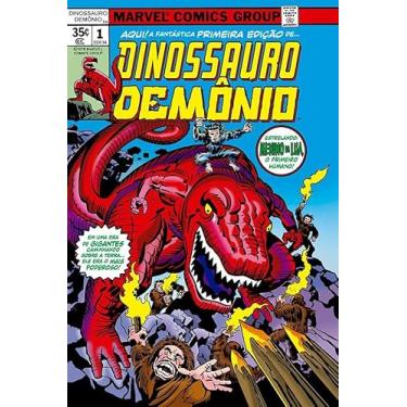 Imagem de Dinossauro Demônio por Jack Kiirby (omnibus)