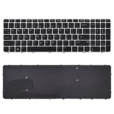 Imagem de SUNMALL Teclado compatível de substituição com HP EliteBook 755 G3,755 G4,850 G3,850 G4,Zbook 15U G3 sem backit e sem trackpoint
