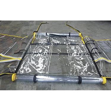 Imagem de Capa de gabinete de cabine de empilhadeira resistente de ajuste universal, capa de dossel de chuva de para-brisa à prova d'água, capacidade de até 13000+ lbs, envio dos EUA, 4 conjuntos/pacote