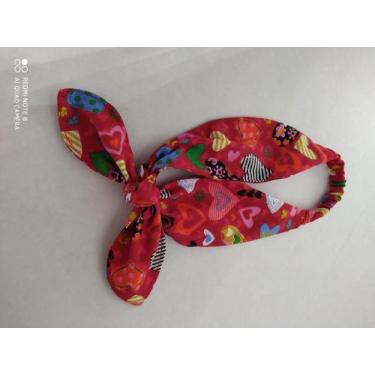 Imagem de Faixa de cabelo de amarrar vermelha - Entrellacos