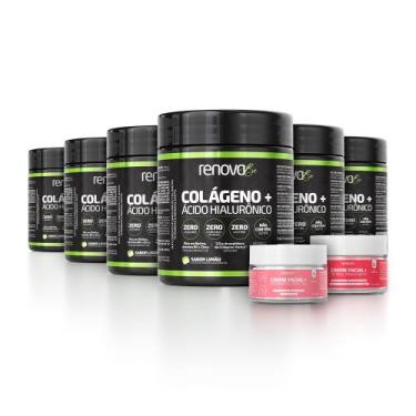 Imagem de 6 Potes Colágeno Verisol + Creme Facial Dia e Noite - Renova Be, 6 - L
