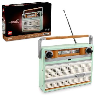 Imagem de LEGO Icons Retro Radio Building Set for Adults - Home Decor for Bedroom or Desk for Vintage Aesthetic with Sound Effects & Smart Phone Integration - Birthday Gifts for Men & Women - 10334