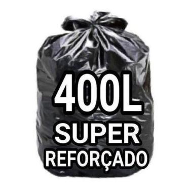 Imagem de Sacos De Lixo 400 Litros  Super Reforçado 100 Un Fabricante - HIGIPACK