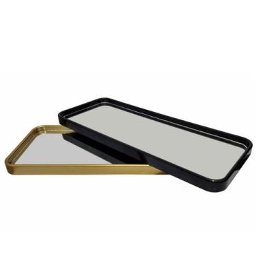 Imagem de Bandeja Retangular Decorativa 30cm Espelhada - InterPonte