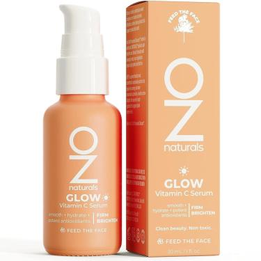 Imagem de Sérum OzNaturals Glow, clareador de vitamina c, antienvelhecimento, 30 ml