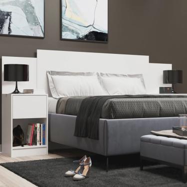 Imagem de Cabeceira de Casal Sublime 2 Gavetas 2 Nichos