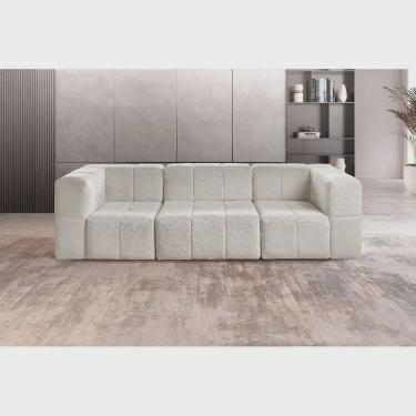 Imagem de Sofá Modular 3 Lugares Bouclé