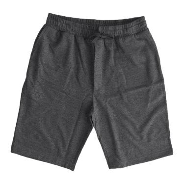 Imagem de BERMUDA MASCULINA EM TECIDO MOLETINHO LISO, COR GRAFITE, MARCA BASIC +, TAMANHO M