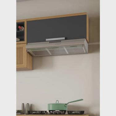 Imagem de Armário Aéreo Horizontal de Cozinha 80cm 1 Porta 100% Mdf New Porto Itatiaia