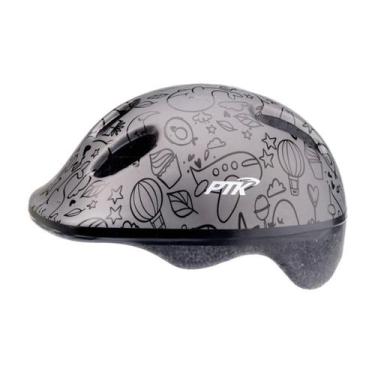 Imagem de Capacete Infantil - Ptk Baby Ate 4 Anos 49/53 Sky Grafite - Loja Duas 