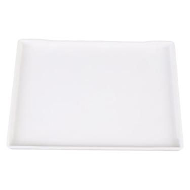 Imagem de Bandeja de Porção Retangular, Bandeja de Alimentos Plásticos para Aperitivo, Sobremesa e Muito Mais, Prato Retangular Reutilizável, 9,1x13.0in, Com Fundo Anti -deslizamento, para