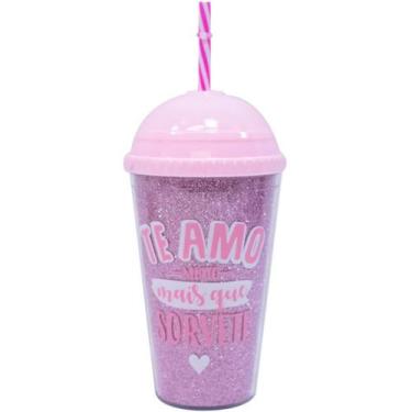 Imagem de Copo Milkshake Rosa 450ml - Projeto Kiwi - Taimes