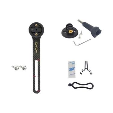 Imagem de Suporte para Computador de Bicicleta 3K Carbono - Garmin Edge 130/200,