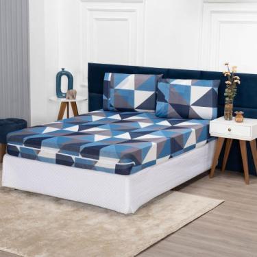 Imagem de Capa De Colchão Para Cama Solteiro 25cm Altura Malha Gel Ajustável Com