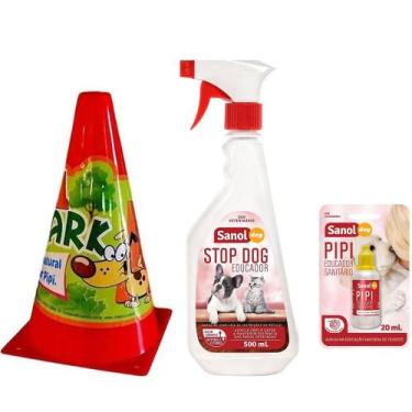 Imagem de Kit Educador sanitário para cães: Stop Dog Sanol, Pipi Pode Sanol e Po