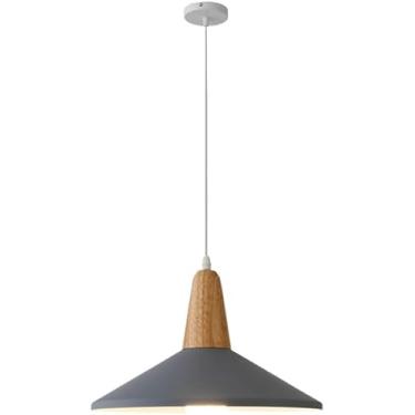 Imagem de Luzes Pendentes Simples Modernas Design De Moda Com Lâmpada Suspensa De Madeira Lustre De Teto Criativo Elegante Luminária De Personalidade Nórdica Restaut Sala De Jantar Quarto, Agray