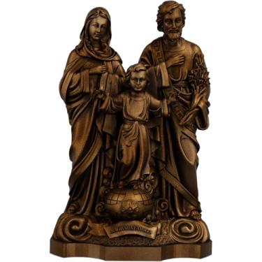 Imagem de Estátua Sagrada Família Imagem Católica (Cor Cobre Antigo)