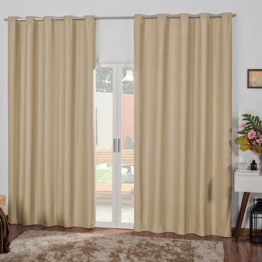 Imagem de Cortina Blackout 2 Metros Tilia Varão 2,0 X 1,7 M - Caqui